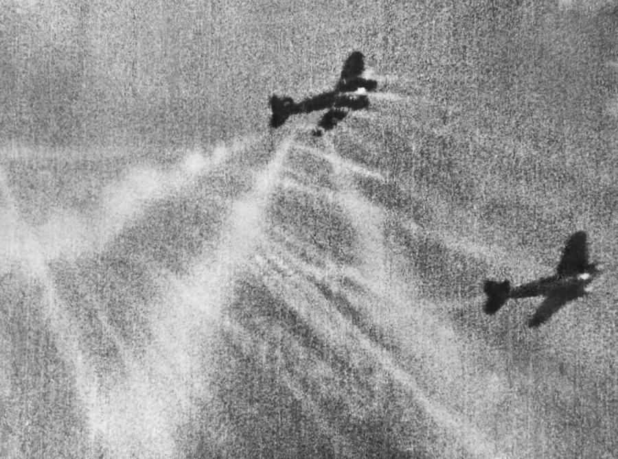 RAF Pilot Hits Heinkel Bomber Photograph by Underwood Archives