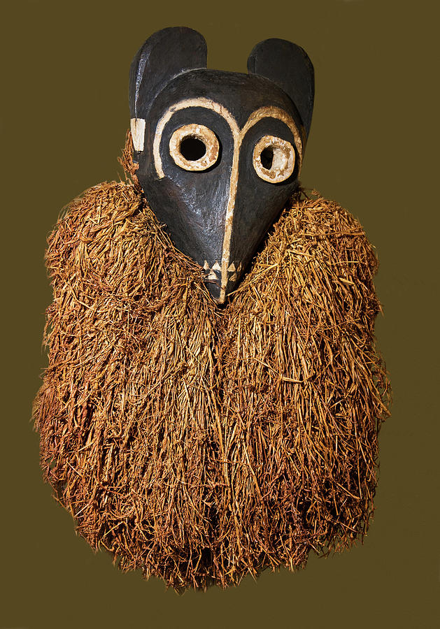 Raffia Mask, Pende Country Culture Photograph by Millard H. Sharp
