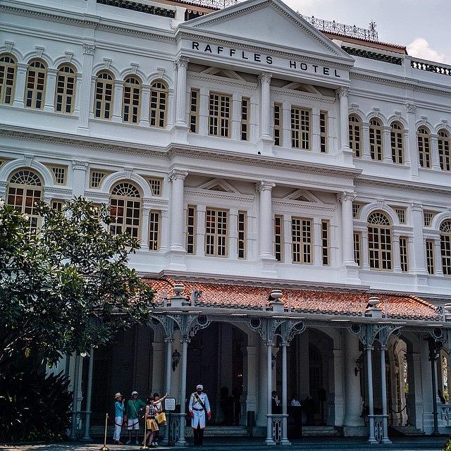 Architecture Photograph - Raffles Hotel, Singapore by Aleck Cartwright