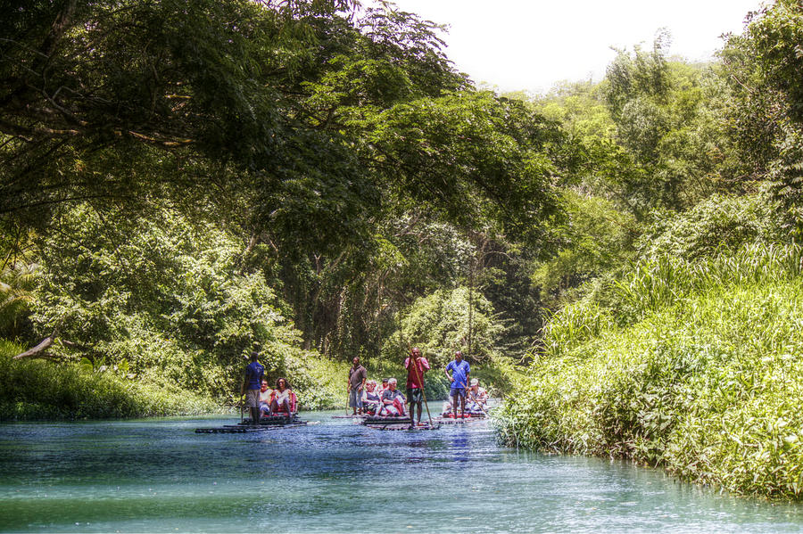 Nature Photograph - Rafting the Martha Brae by Melanie Lankford Photography