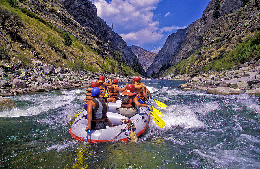 Rafting the Middle Fork of the Salmon Photograph by Steve Bly Rafting the Middle Fork of the Salmon Photograph by Steve Bly