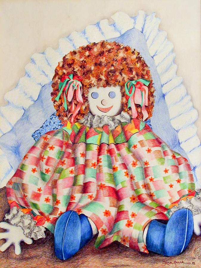 Rag Doll Drawing by Linda Rauch