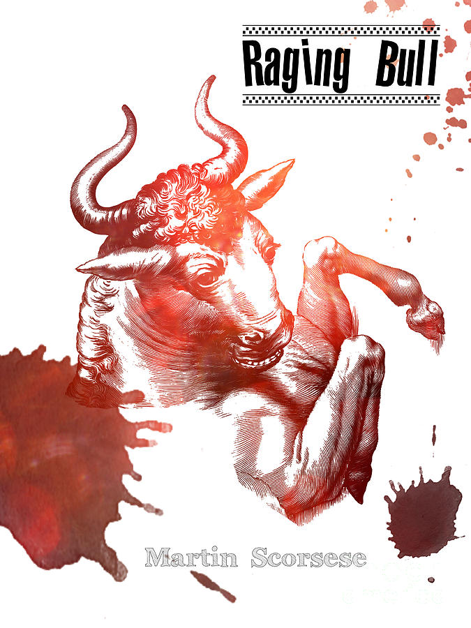 Raging Bull Martin Scorsese Film Poster Digital Art by Justyna Jaszke JBJart