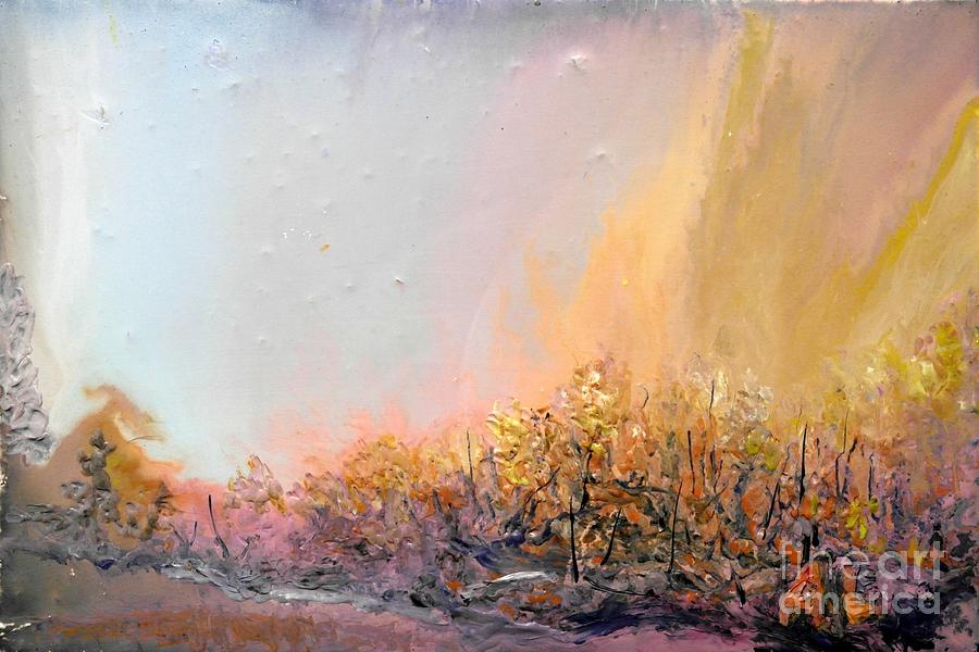 Raging forest fire Painting by Al Hunter