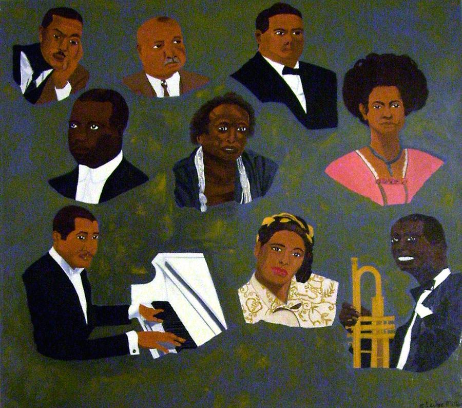 Jazz Painting - Ragtime and Jazz Musicians by Leslye Miller