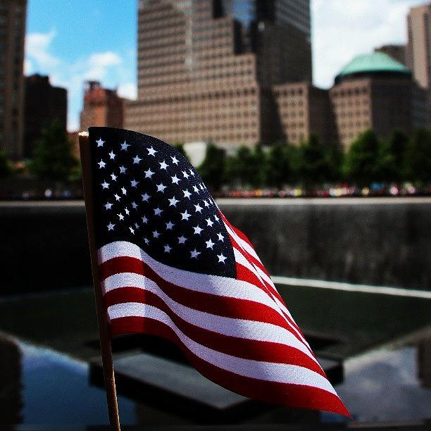 Rah-rah America. World Trade Center Photograph by Janet Fung