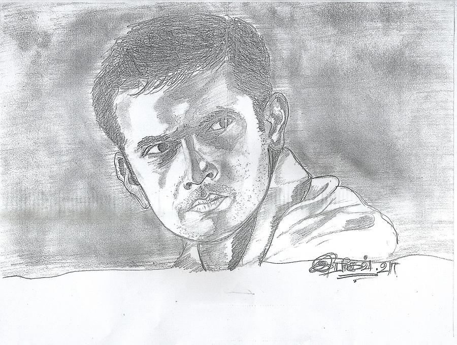 Portrait of Rahul Dravid by Ramsss on Stars Portraits