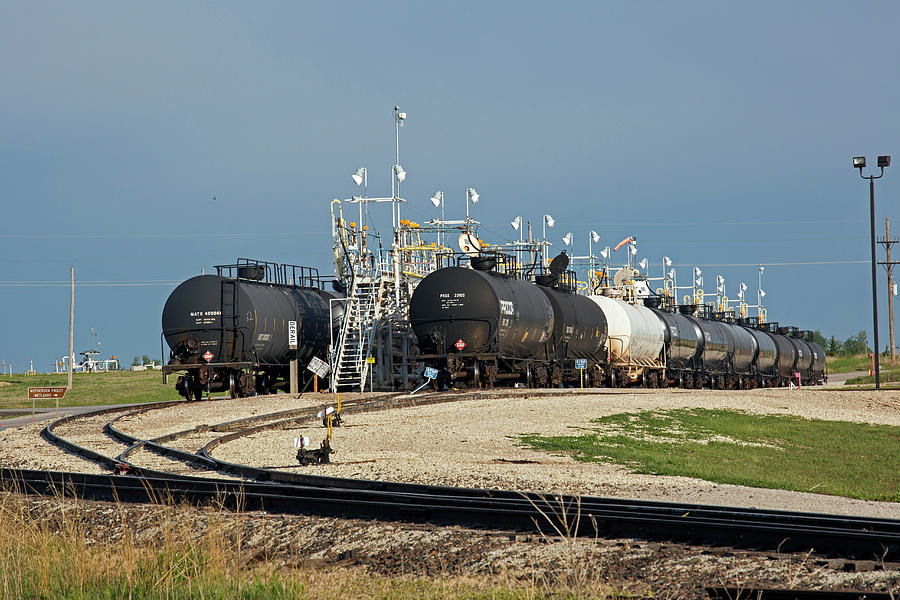 Rail Cars Carrying Lpg Photograph by Jim West