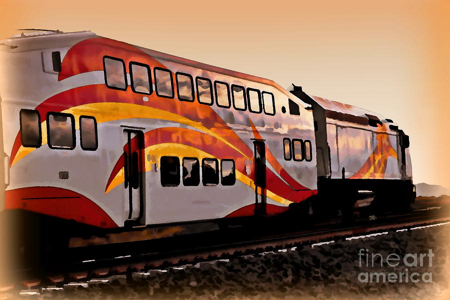 Rail Runner Heading South Digital Art by Tim Richards