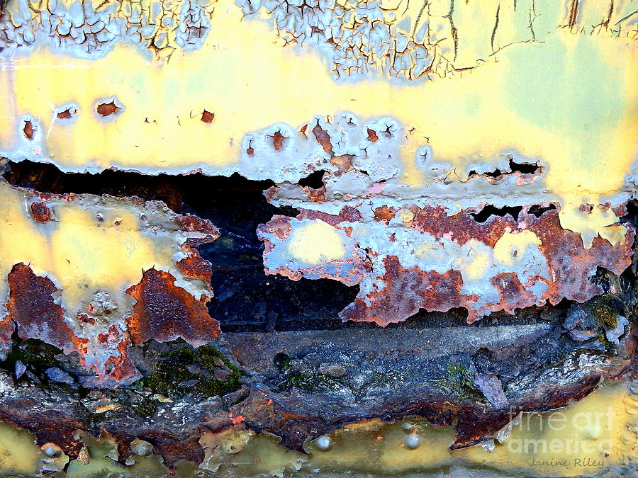 Rail rust - Heavy Metal - Torn Apart Photograph by Janine Riley
