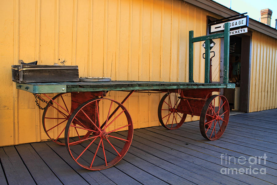 Rail Station Cart Photograph by Edward R Wisell