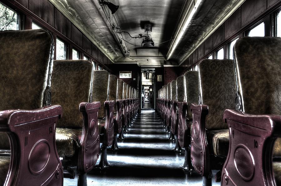 Railcar Seats Photograph by Deborah Ritch