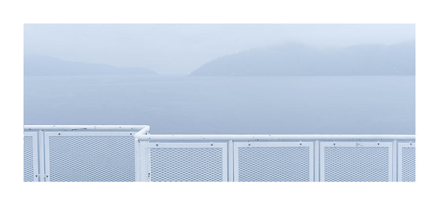 British Columbia Railing Ferry Print Photograph by Terry Hrynyk