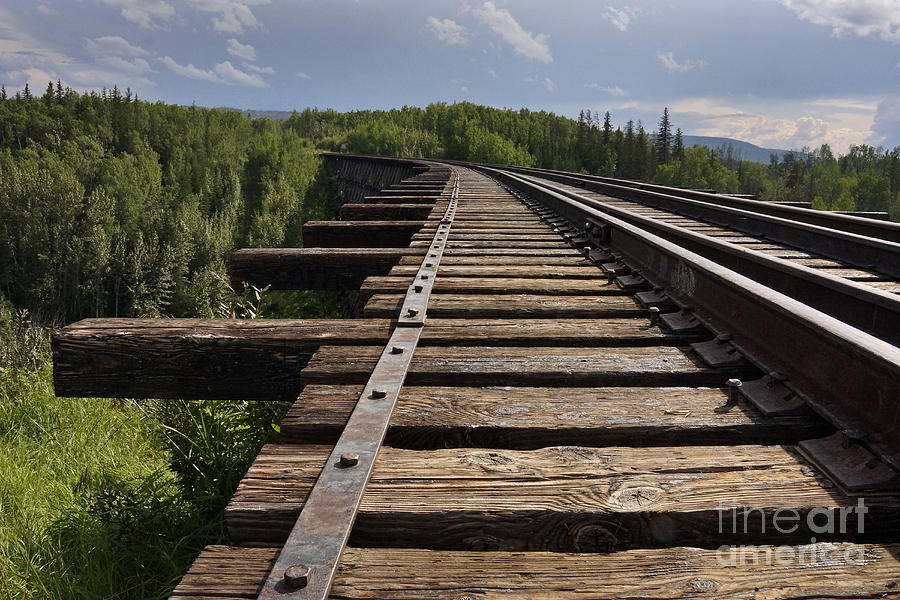 Railroad Bridge Photograph by Inge Riis McDonald
