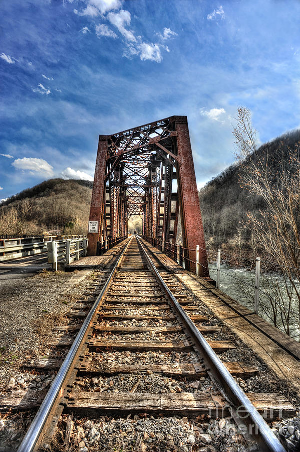 Bridge Photograph - Railroad bridge into Thurmond WV by Dan Friend