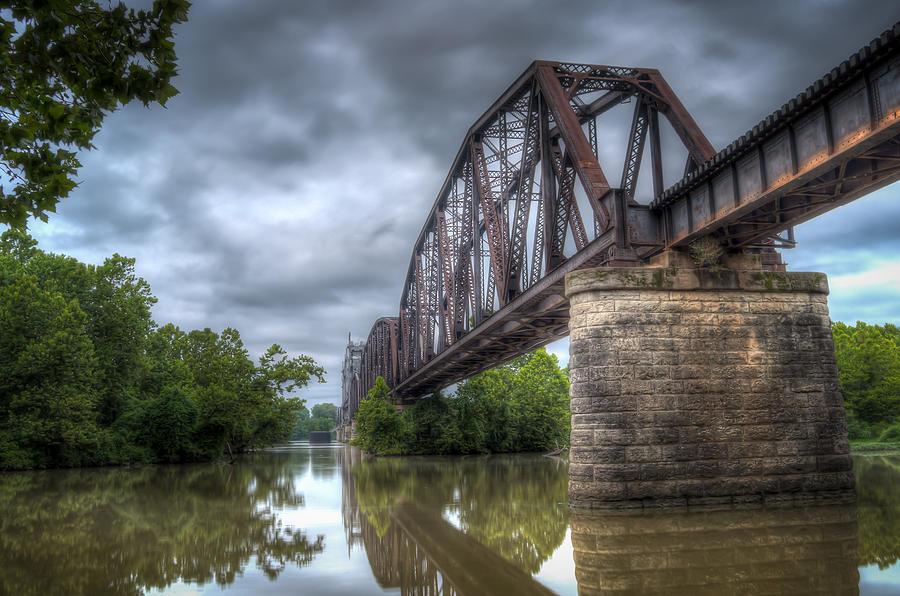 Railroad Bridge Photograph by James Barber