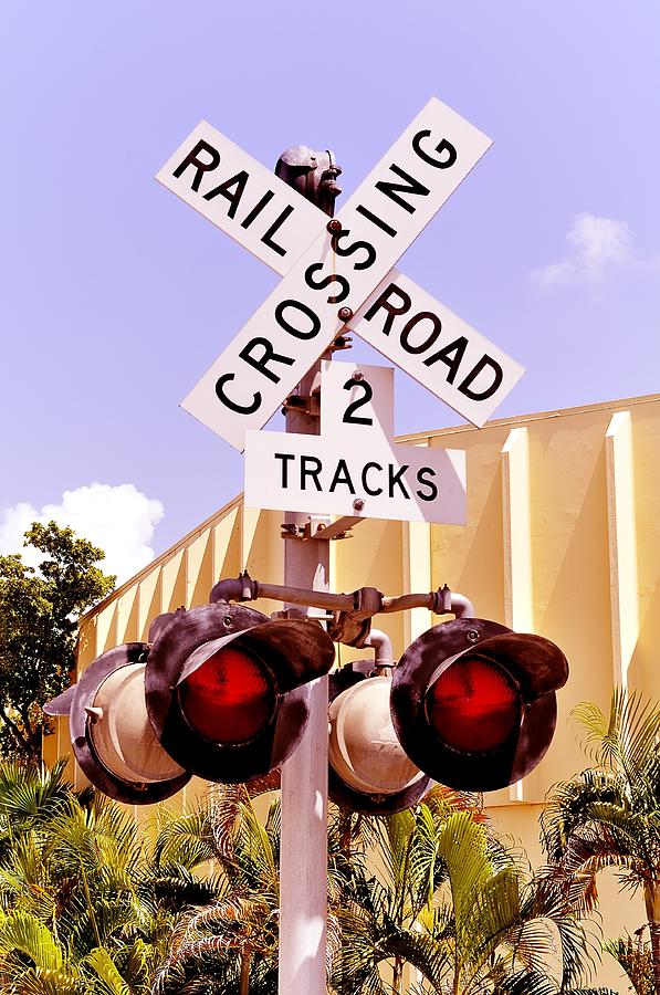 Railroad Photograph - Railroad Crossing by Andres LaBrada