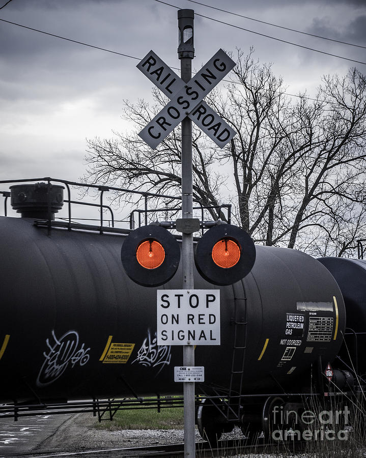 Railroad Crossing Photograph by Ronald Grogan