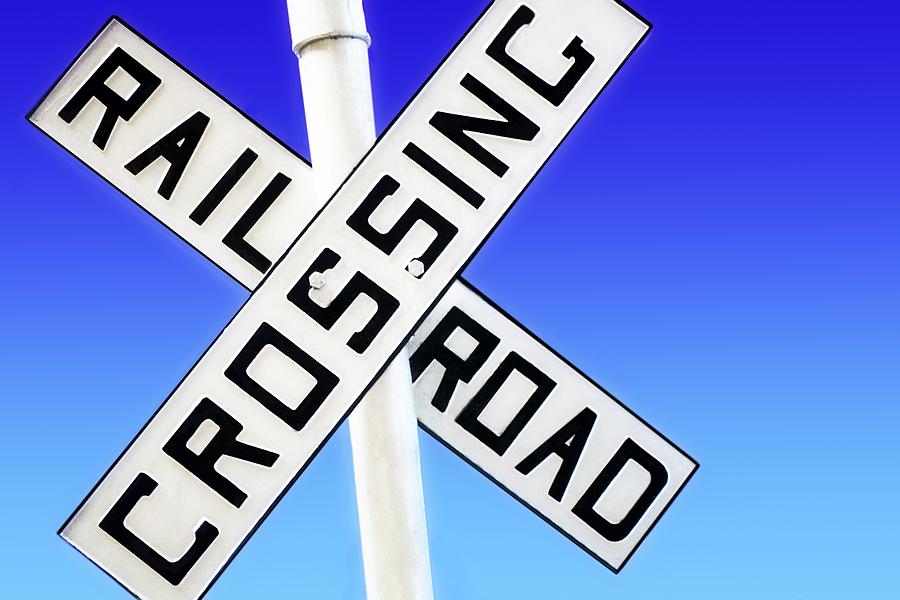 Railroad Crossing Sign Photograph By Chris Knorr - Fine Art America