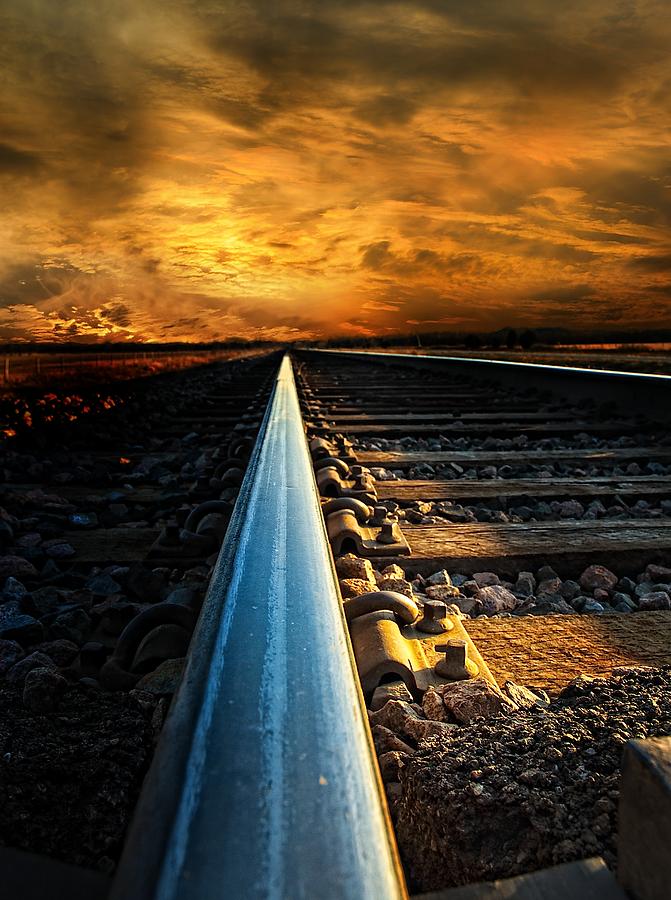 Railroad Lines Photograph by Tim Hayes - Fine Art America