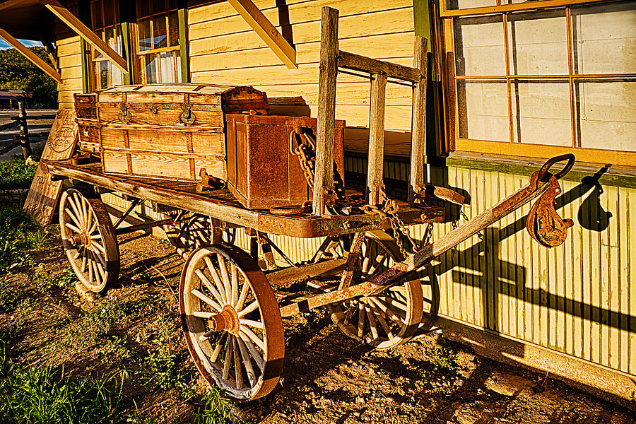 Railroad Luggage Cart Photograph by Priscilla Burgers