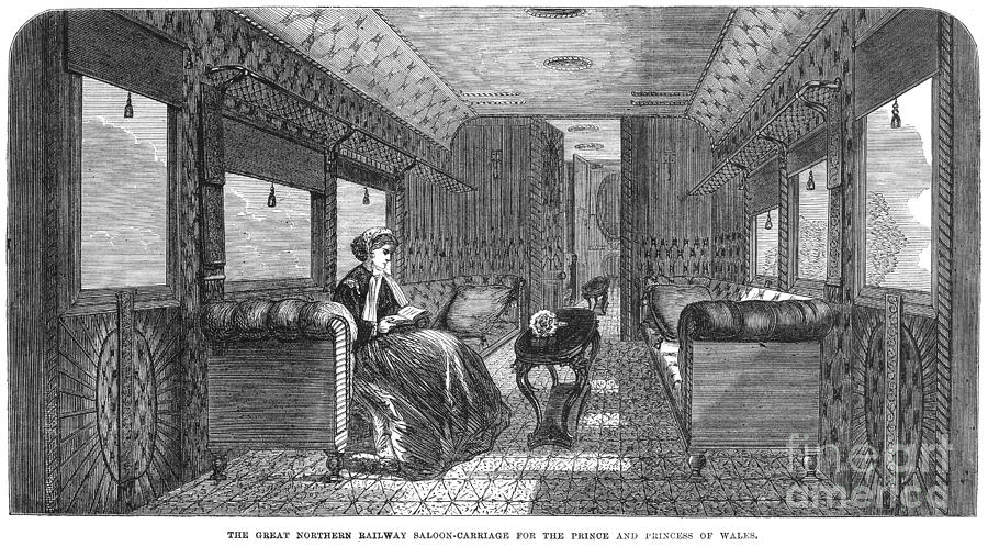 Railroad: Saloon, 1867 Photograph by Granger