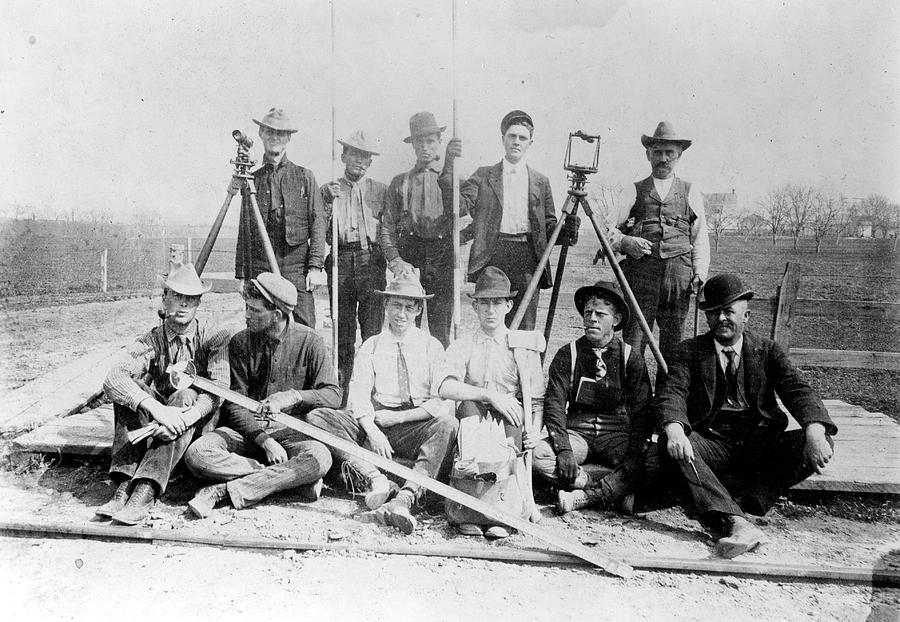 Railroad Surveyors Photograph by Granger
