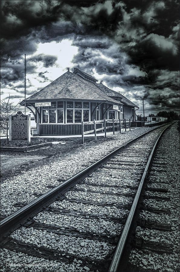 Railroad ties Marlette Michigan Photograph by LeeAnn McLaneGoetz McLaneGoetzStudioLLCcom