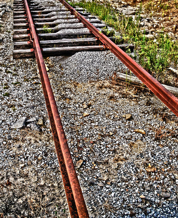 Transportation Photograph - Railroad Track Washout by Greg Jackson