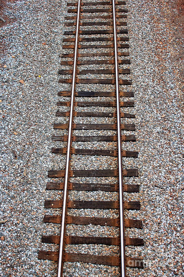 Railroad Track with Gravel Bed Photograph by Reid Callaway