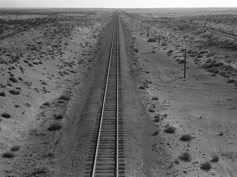 Railroad Tracks, 1939 Photograph by Granger