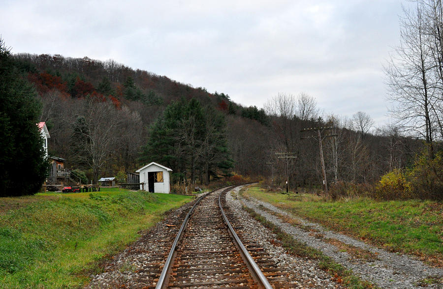 Railroad Tracks Photograph by Diane Lent