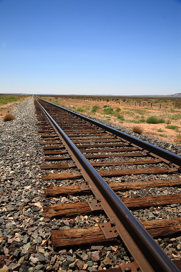 Railroad Tracks Photograph by Frank Romeo
