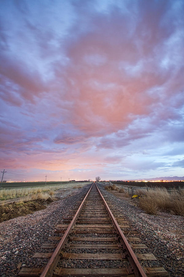 Railroad Tracks Into the Sunset Photograph by James BO Insogna