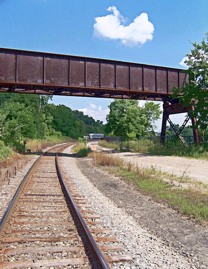 Railroad Train Tracks And Trestle Photograph by Phil Perkins