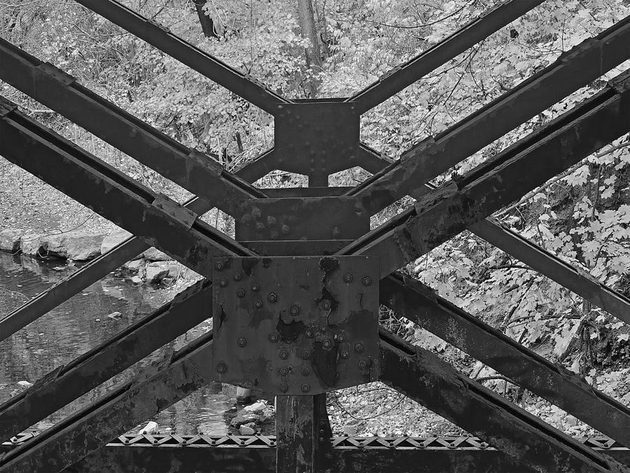 Railroad Trestle Framework Photograph by Digital Photographic Arts