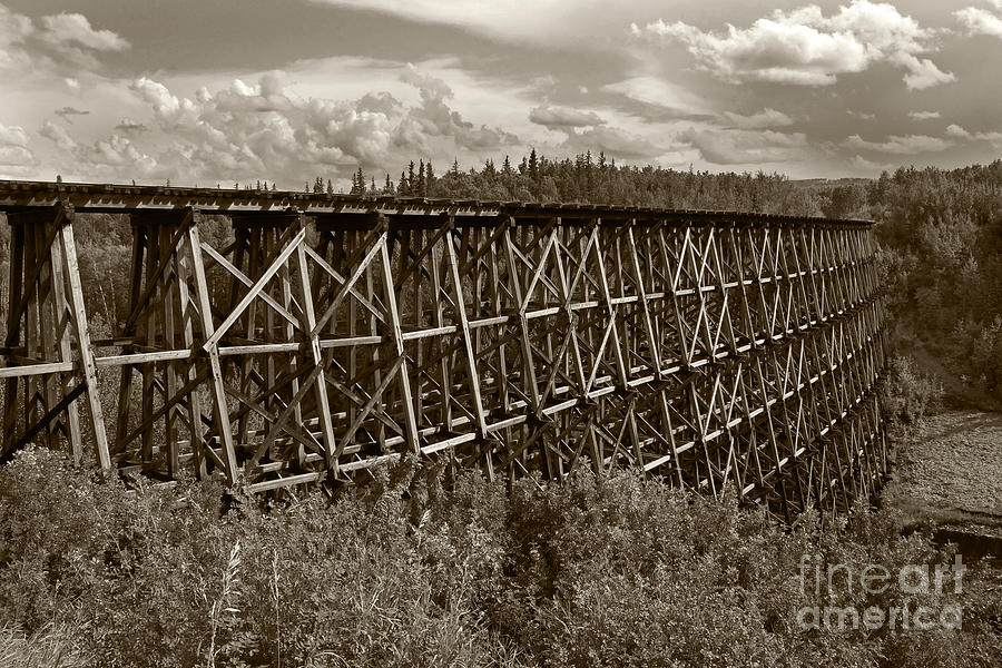 Railroad Trestle Photograph by Inge Riis McDonald