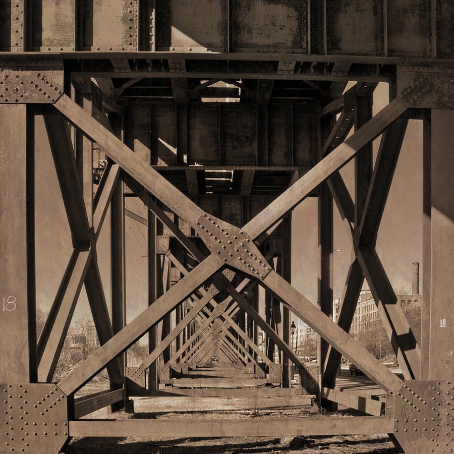 Railroad Trestle Sepia Photograph by Jemmy Archer