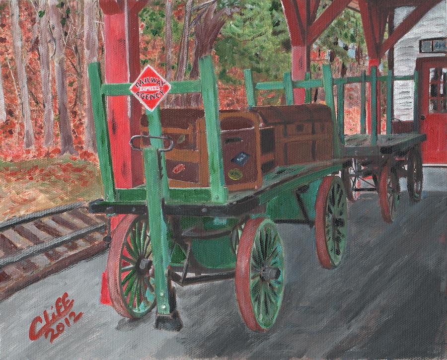 Railway Express Painting by Cliff Wilson