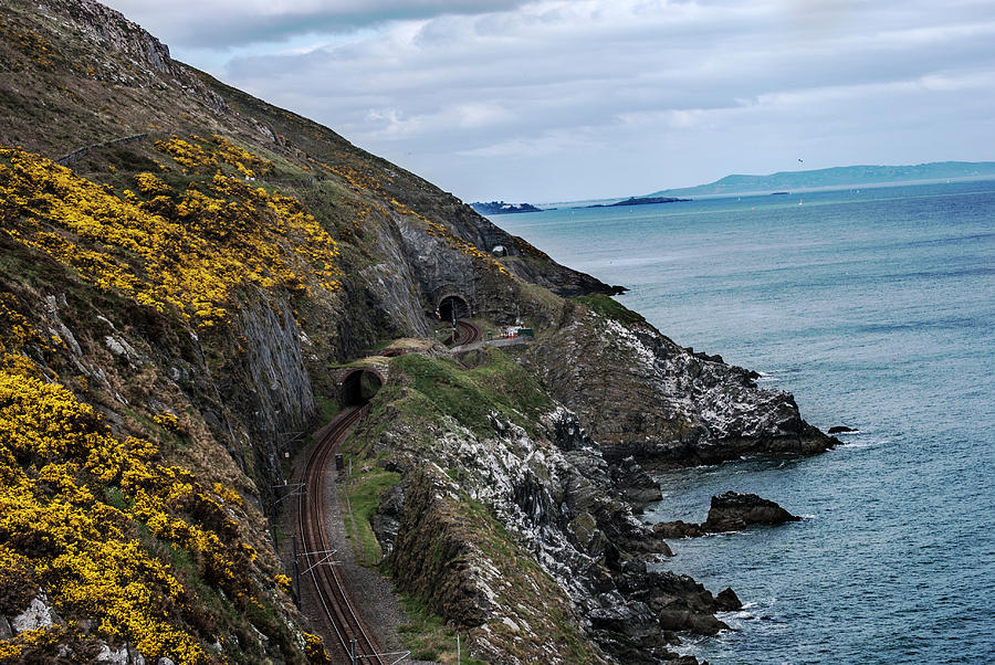 Railway From Bray To Greystones Photograph by David Martín
