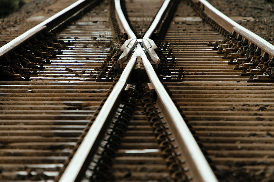 Railway Switch Track Photograph by Christopher Kimmel
