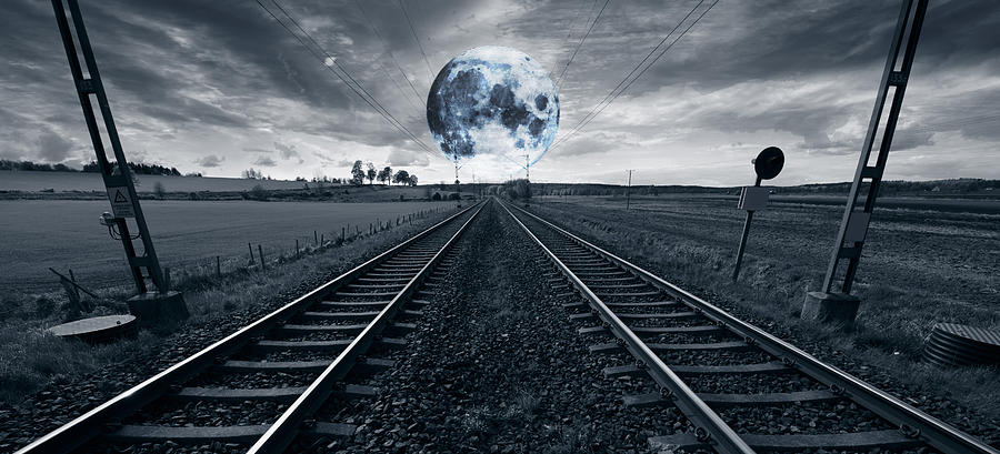 Railway To The Moon Photograph by Christian Lagereek