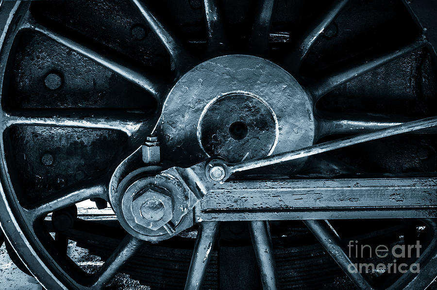 Railway train wheel NSR Locomotive No 2 Photograph by Peter Noyce