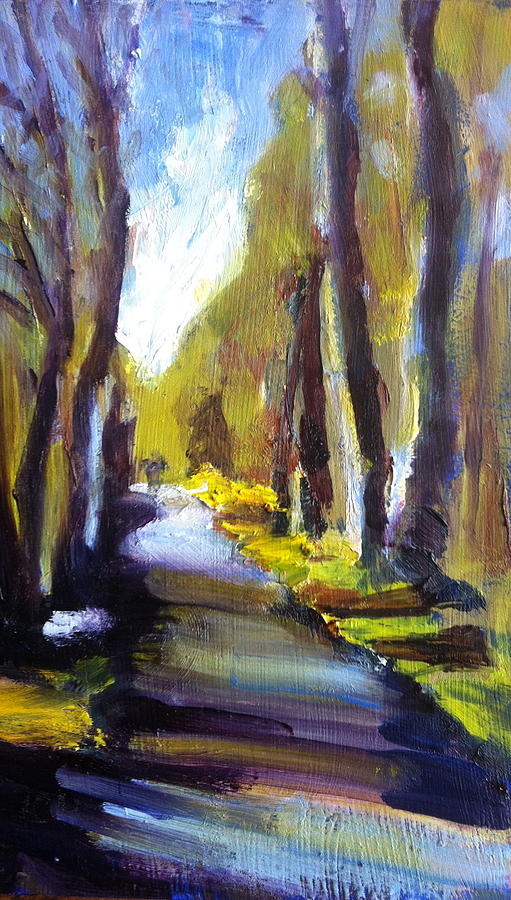 Tree Painting - Railway Walk by Fiona Jack   