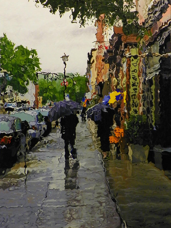 Rain #1 Painting by Kenneth Young