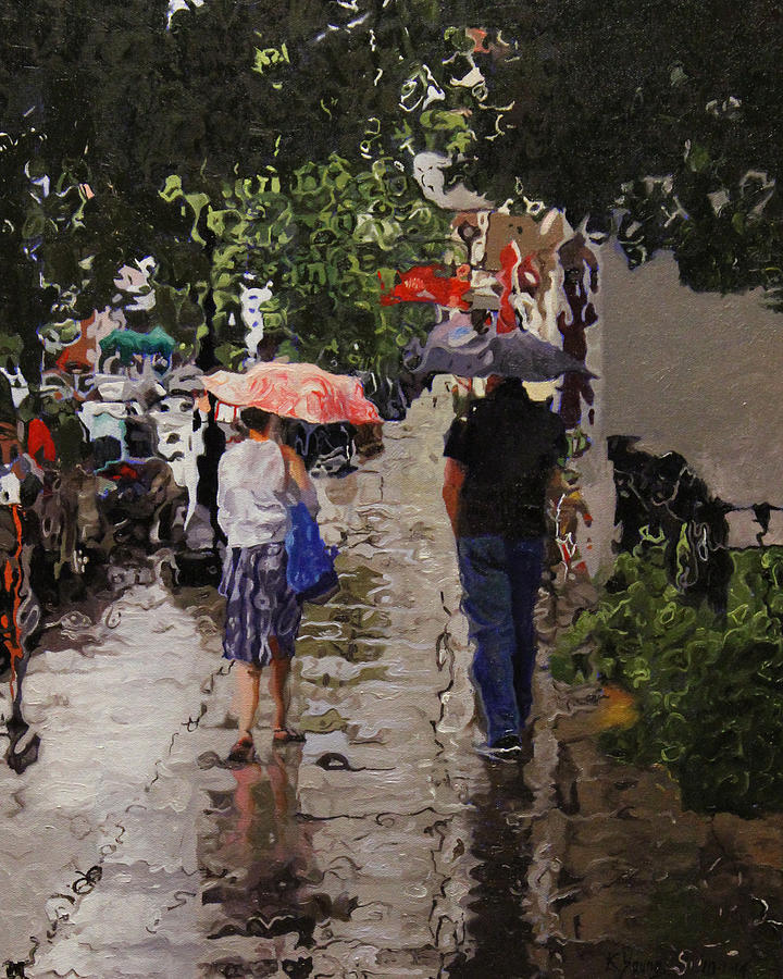 Rain #2 Painting by Kenneth Young