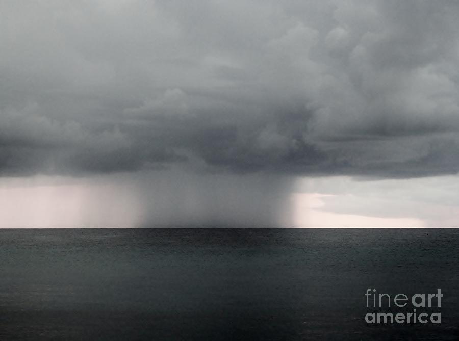 Landscape Photograph - Rain At Sea by Amar Sheow