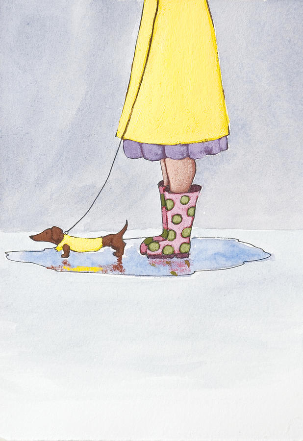 Rain Boots Painting by Christy Beckwith