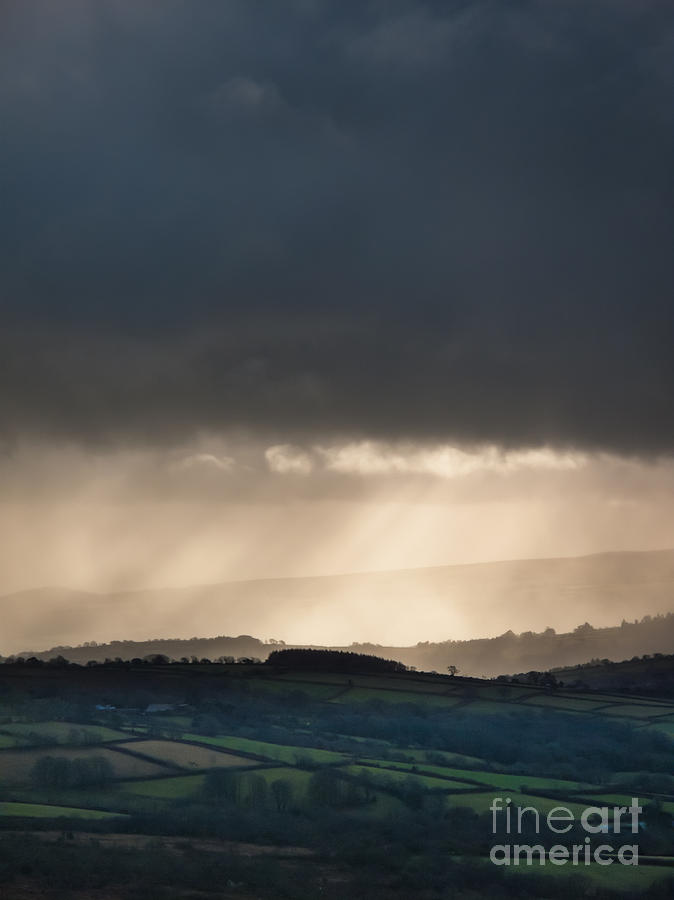 Rain Clouds Over Dartmoor Photograph by Jan Bickerton