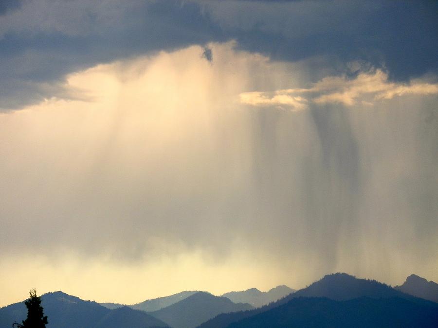 Rain Dumping in Mountains Photograph by William McCoy